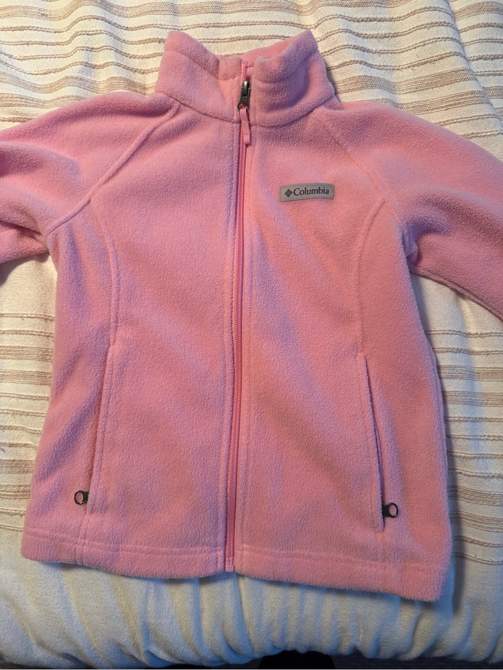 Columbia Kids Pink Full-Zip Fleece Jacket